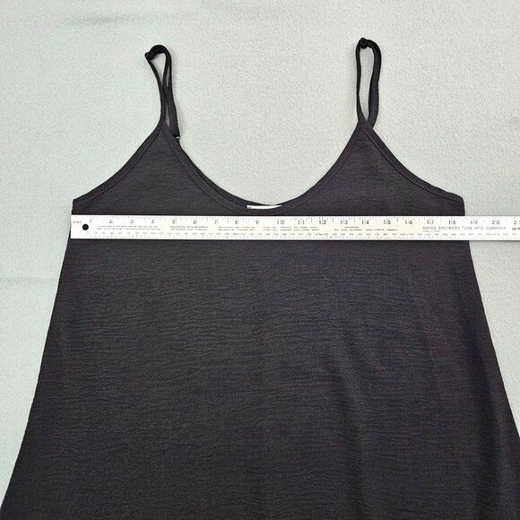 Tash + Sophie Black Spaghetti Strap Slip Dress L Minimalist Classic Whimsigoth - Picture 11 of 12
